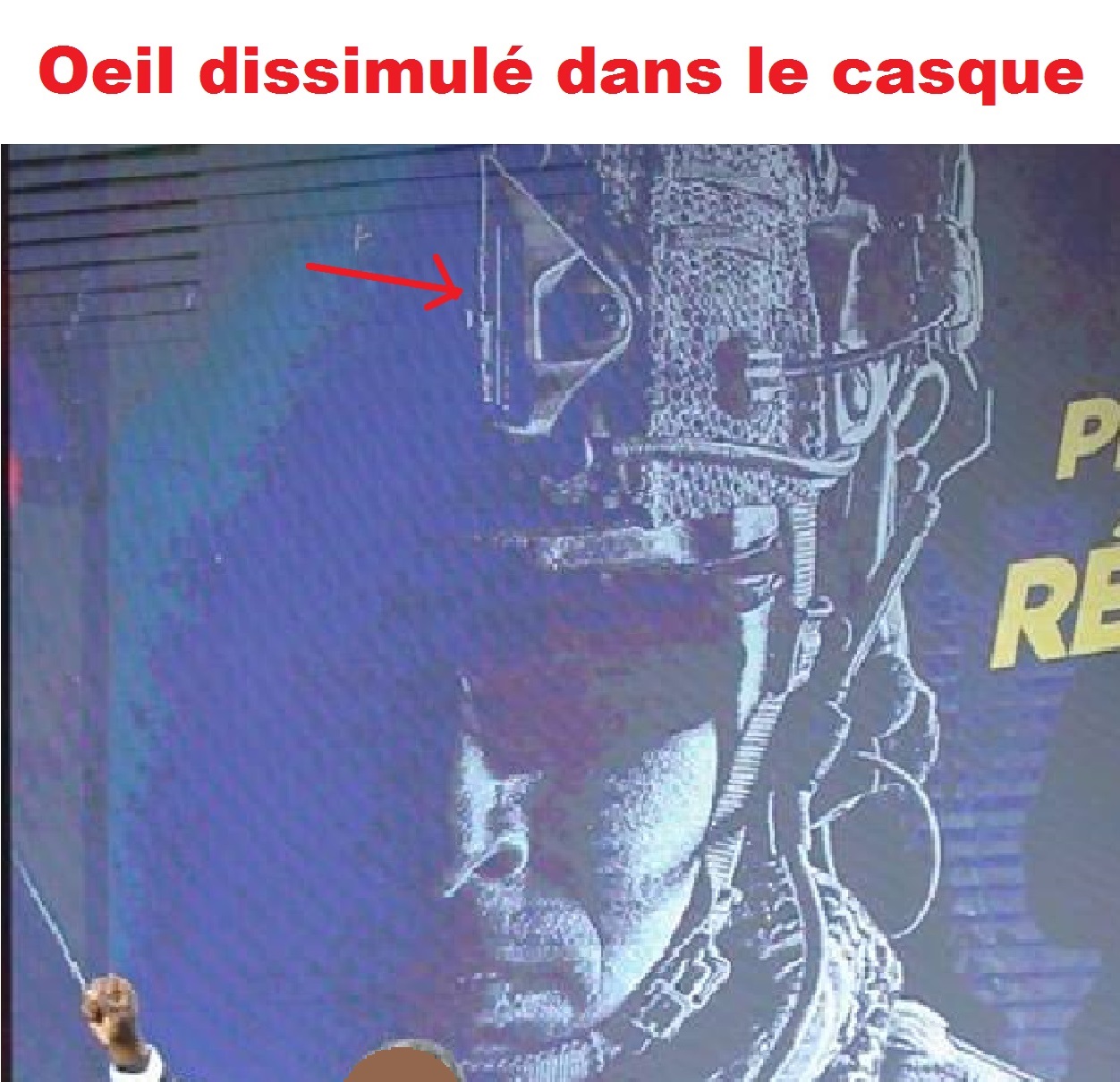 ICC Conférence Kephale : oeil dissimulé dans le casque